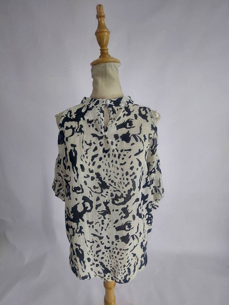 Leopard Print Off-Shoulder Top for Women.