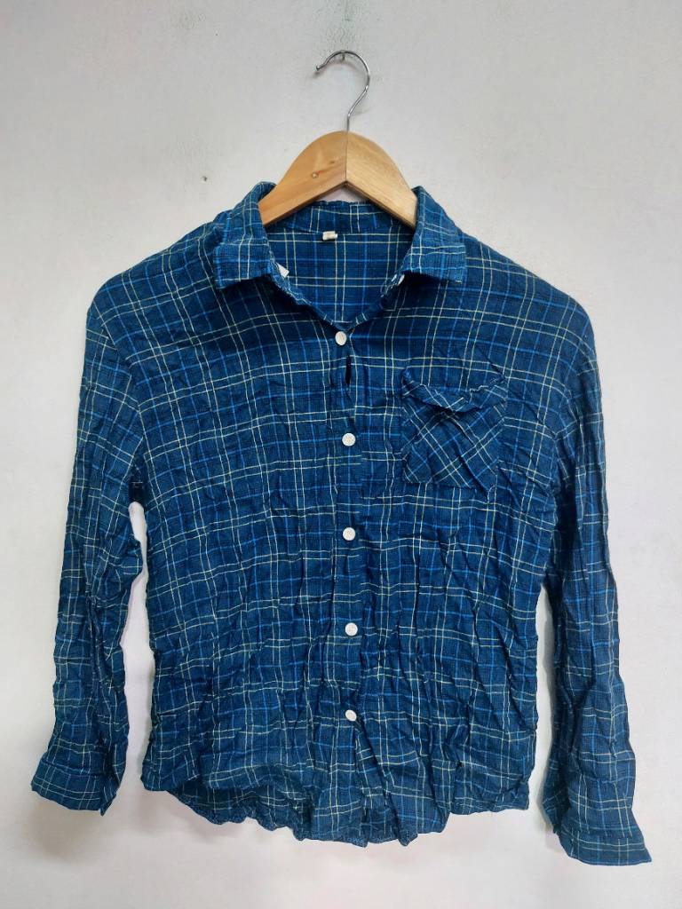 Blue Check Shirt for Women.